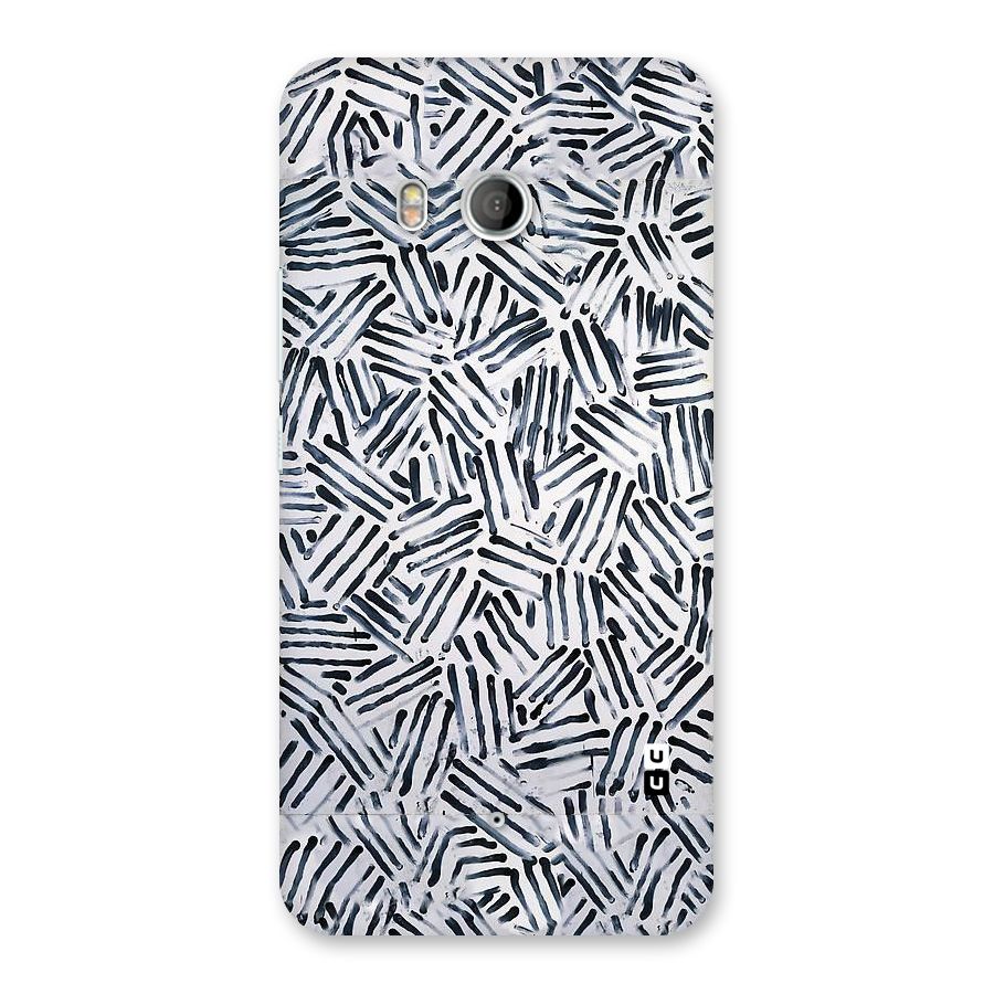 Black Tiny Uneven Back Case for HTC U11