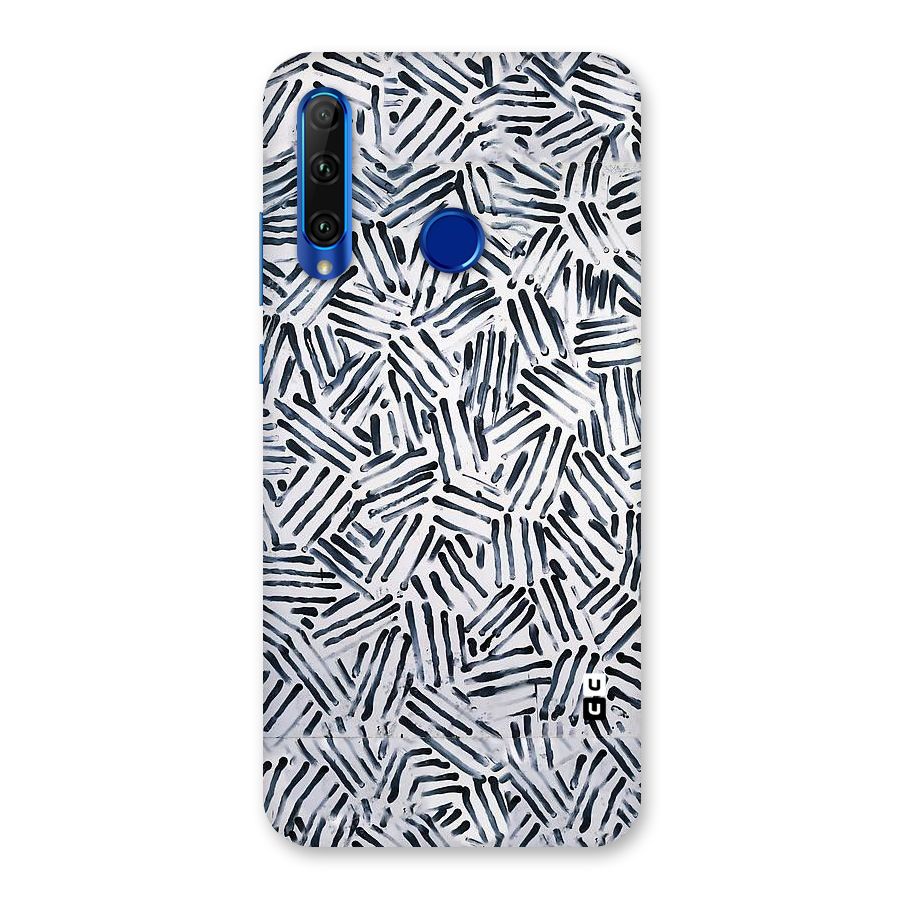 Black Tiny Uneven Back Case for Honor 20i