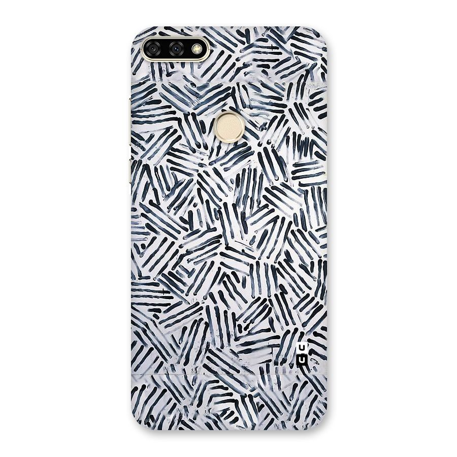 Black Tiny Uneven Back Case for Honor 7A