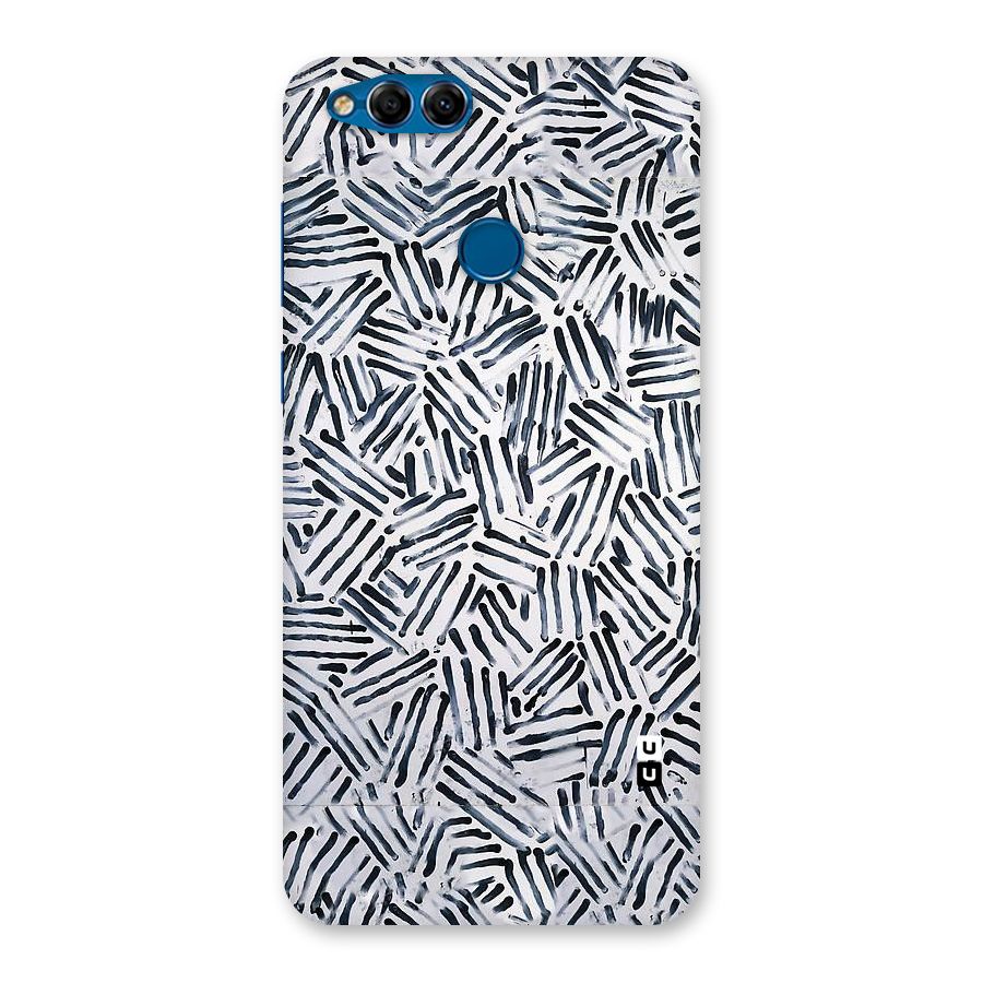 Black Tiny Uneven Back Case for Honor 7X