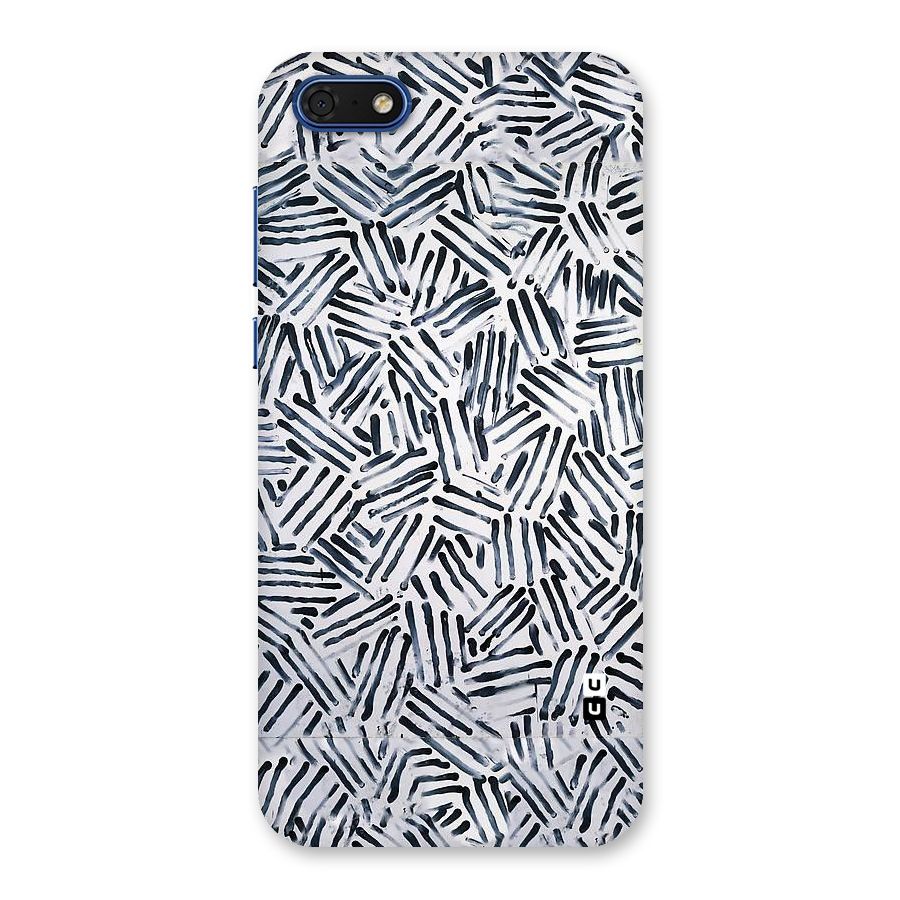 Black Tiny Uneven Back Case for Honor 7s