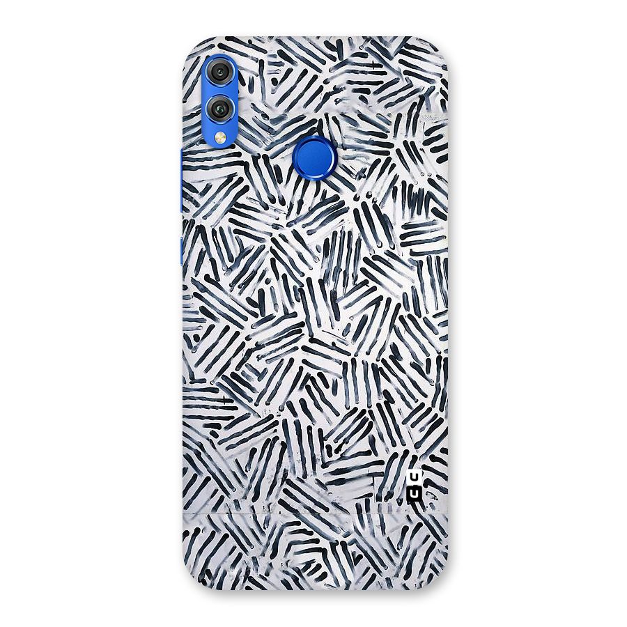 Black Tiny Uneven Back Case for Honor 8X