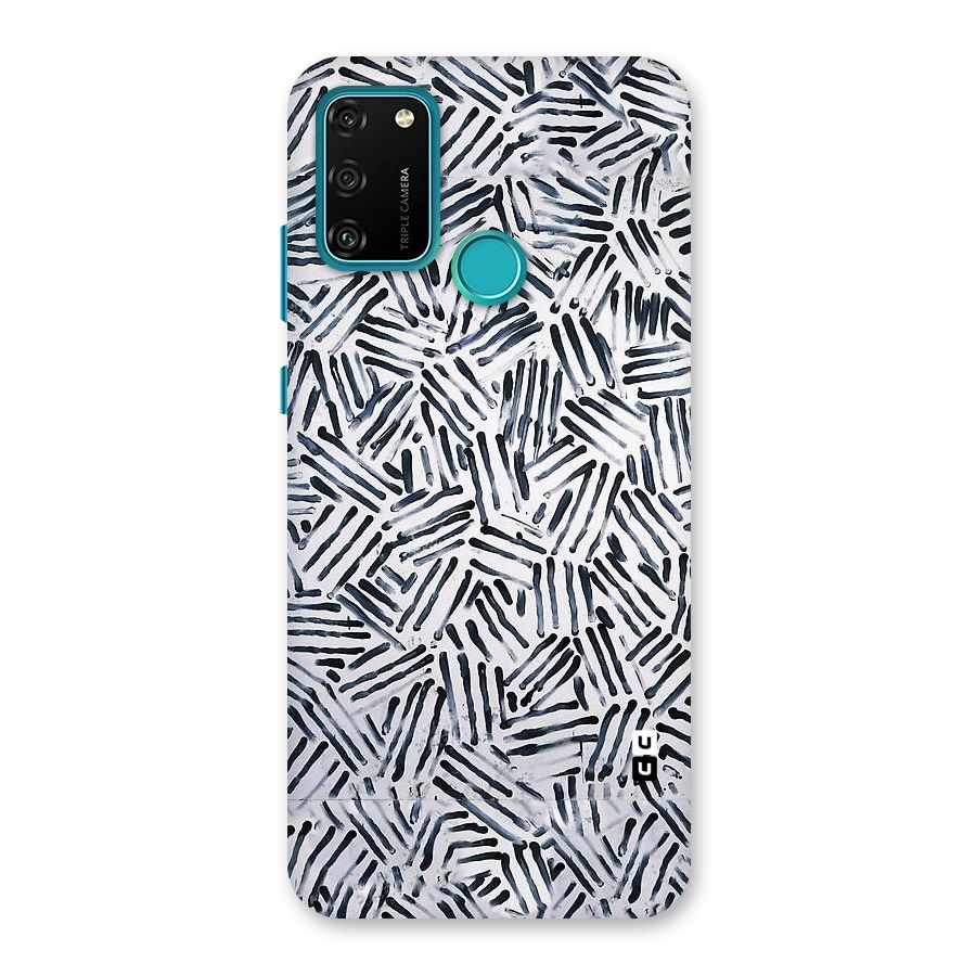Black Tiny Uneven Back Case for Honor 9A
