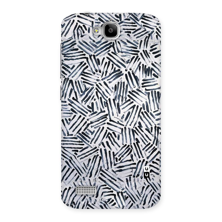 Black Tiny Uneven Back Case for Honor Holly
