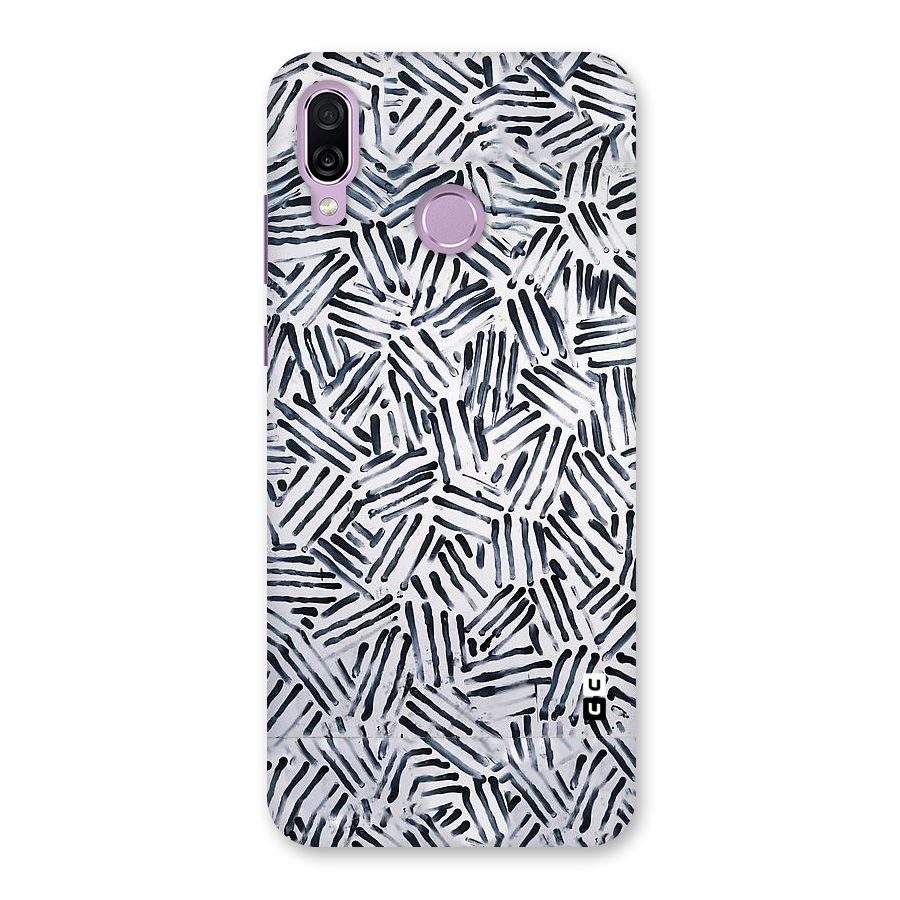 Black Tiny Uneven Back Case for Honor Play