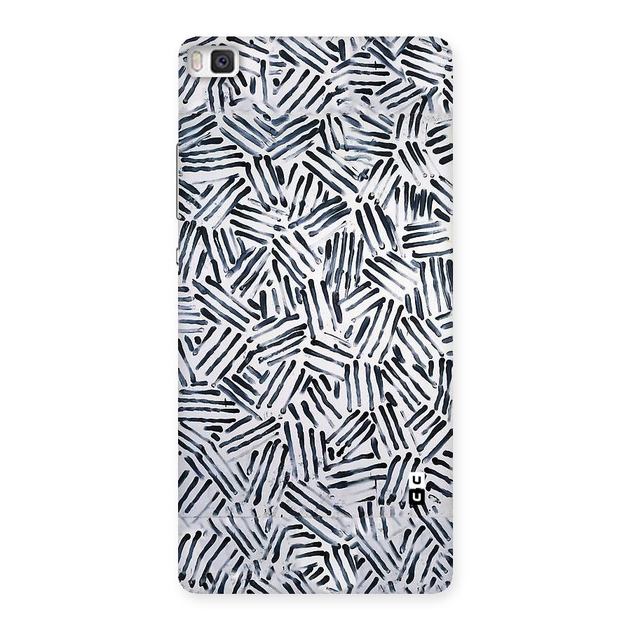 Black Tiny Uneven Back Case for Huawei P8