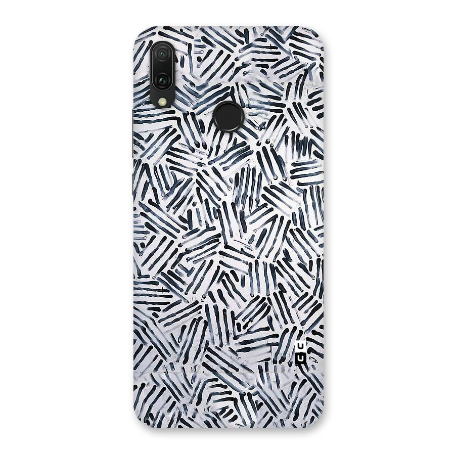 Black Tiny Uneven Back Case for Huawei Y9 (2019)