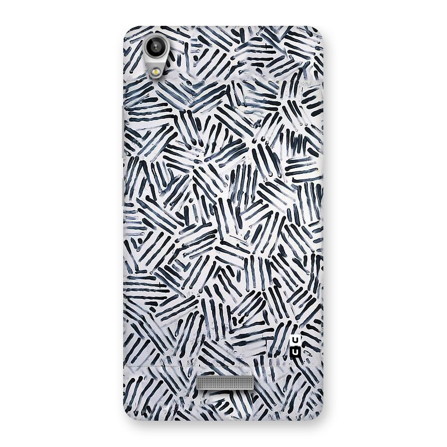 Black Tiny Uneven Back Case for Lava-Pixel-V1