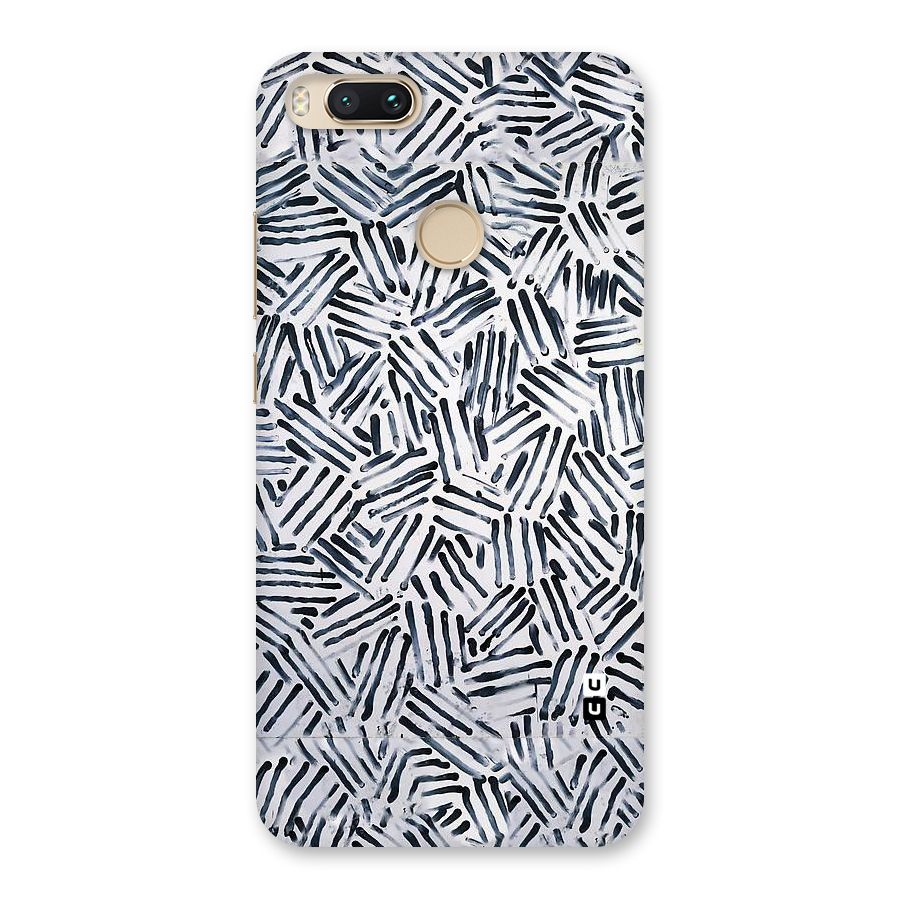 Black Tiny Uneven Back Case for Mi A1