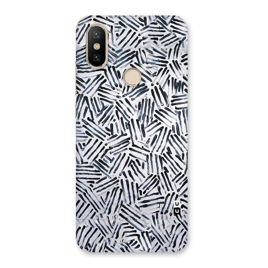 Black Tiny Uneven Back Case for Mi A2