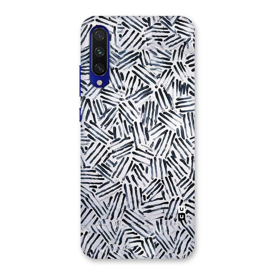 Black Tiny Uneven Back Case for Mi A3