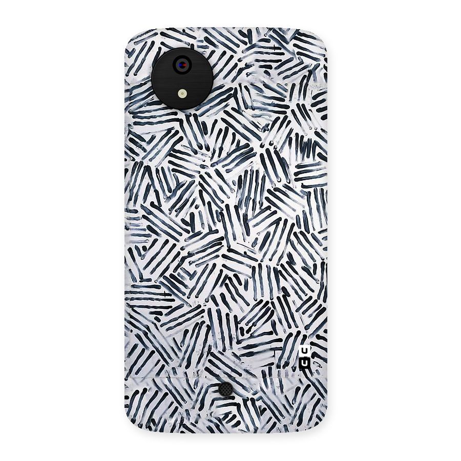 Black Tiny Uneven Back Case for Micromax Canvas A1