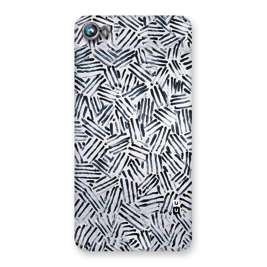 Black Tiny Uneven Back Case for Micromax Canvas Fire 4 A107