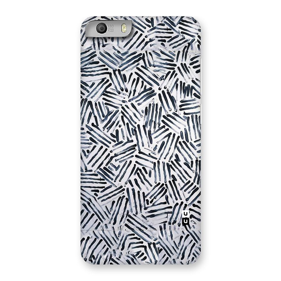 Black Tiny Uneven Back Case for Micromax Canvas Knight 2