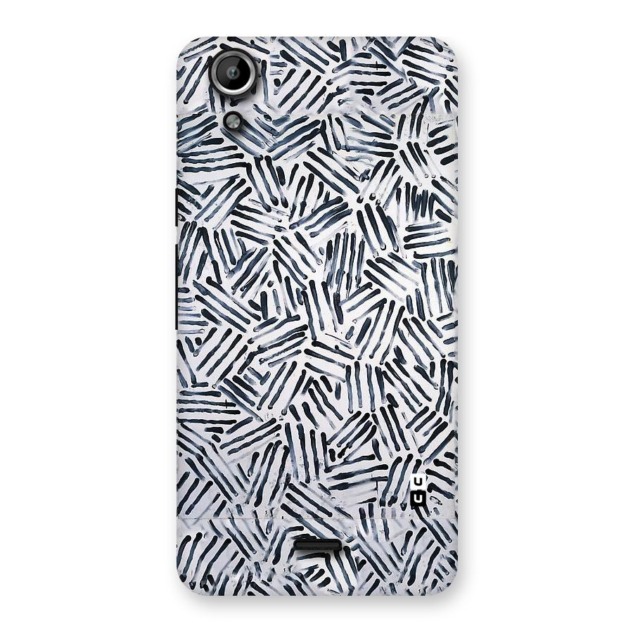 Black Tiny Uneven Back Case for Micromax Canvas Selfie Lens Q345