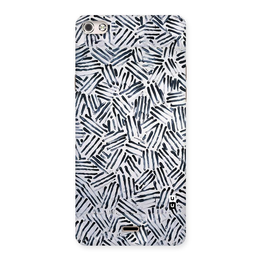 Black Tiny Uneven Back Case for Micromax Canvas Silver 5