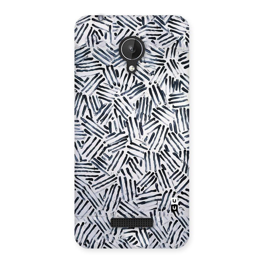 Black Tiny Uneven Back Case for Micromax Canvas Spark Q380