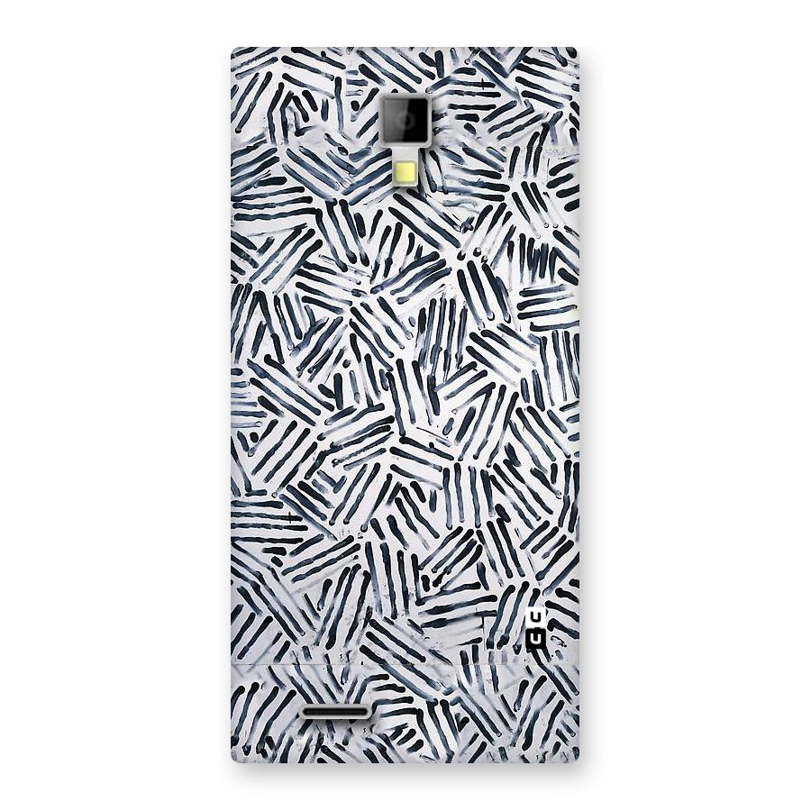 Black Tiny Uneven Back Case for Micromax Canvas Xpress A99