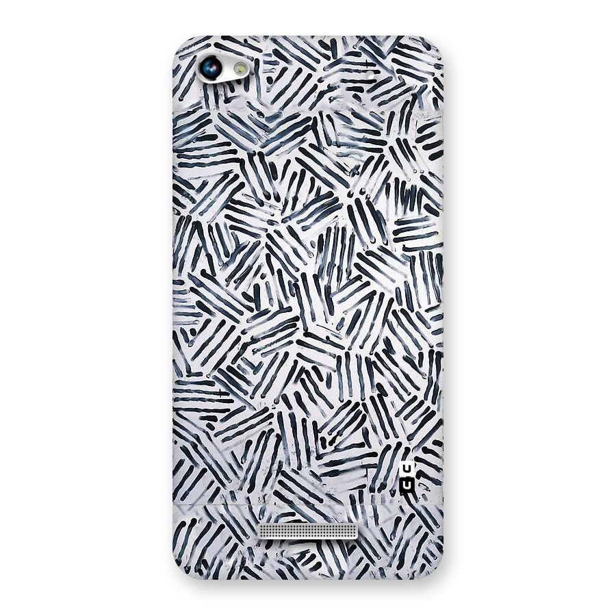 Black Tiny Uneven Back Case for Micromax Hue 2