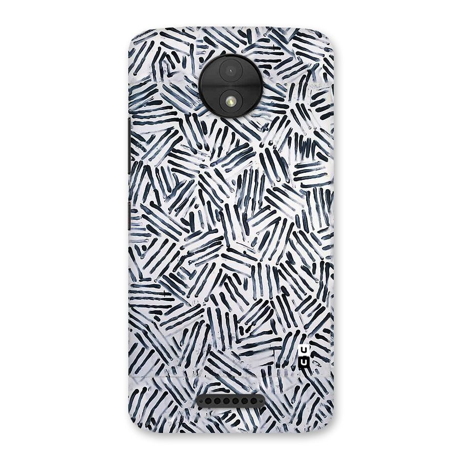 Black Tiny Uneven Back Case for Moto C