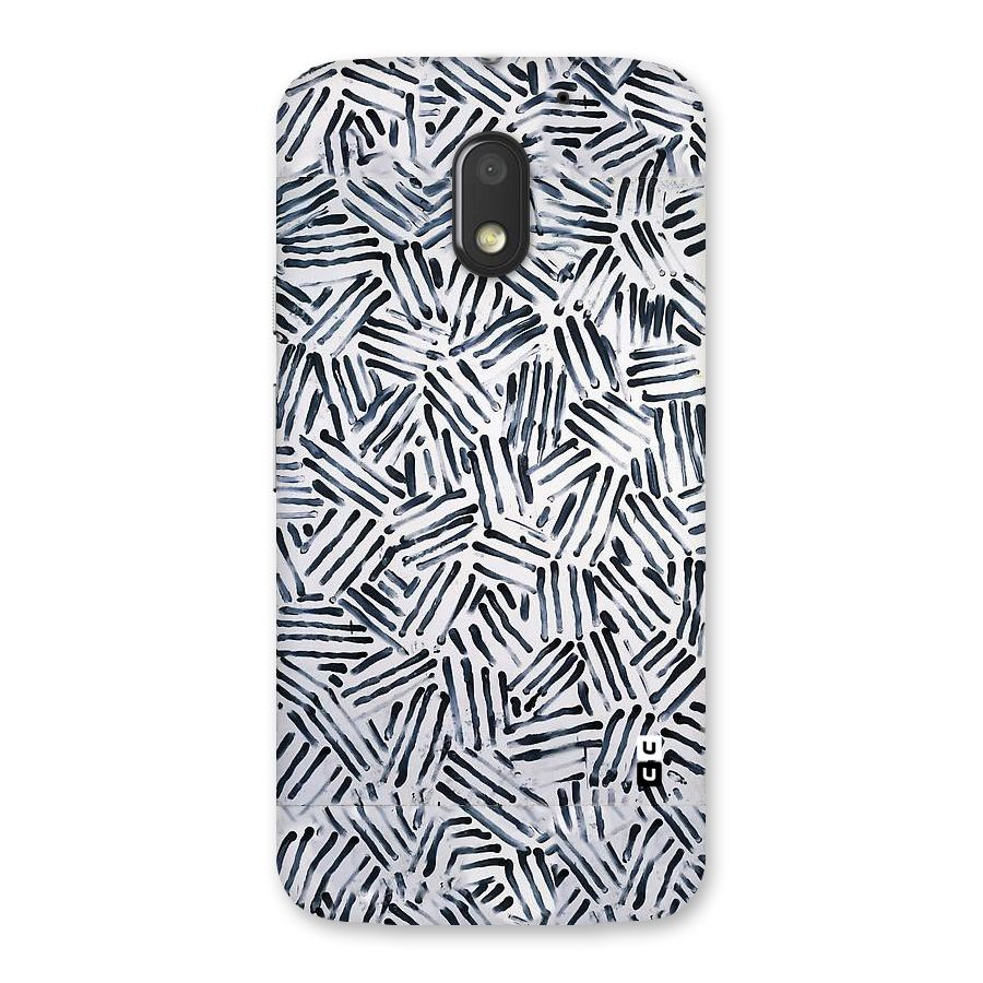 Black Tiny Uneven Back Case for Moto E3 Power