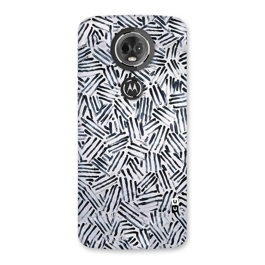 Black Tiny Uneven Back Case for Moto E5 Plus