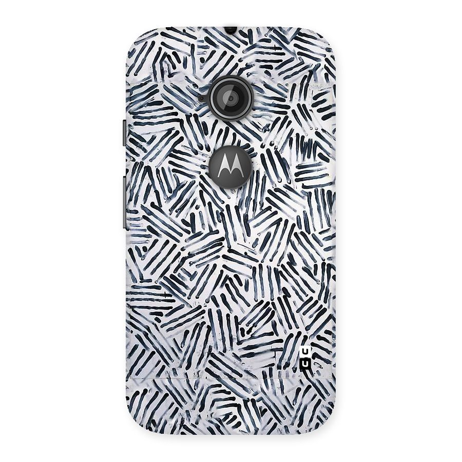 Black Tiny Uneven Back Case for Moto E 2nd Gen