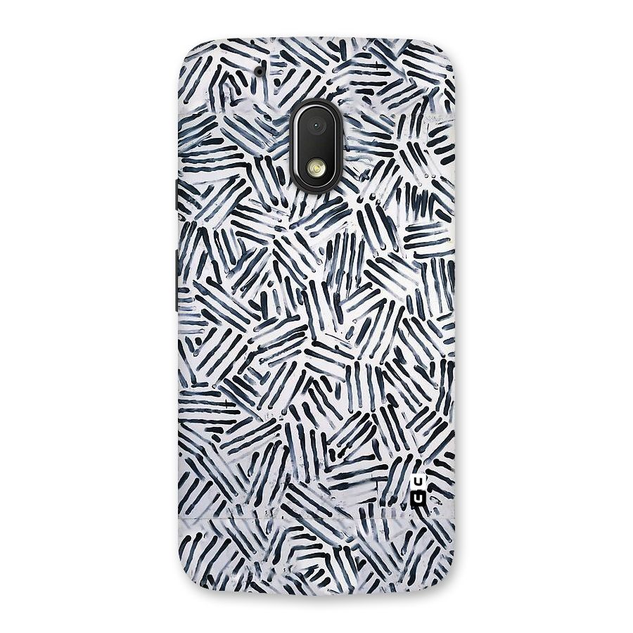 Black Tiny Uneven Back Case for Moto G4 Play