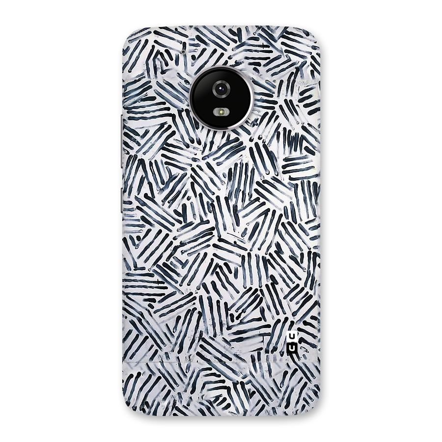 Black Tiny Uneven Back Case for Moto G5