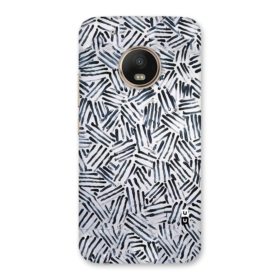 Black Tiny Uneven Back Case for Moto G5 Plus