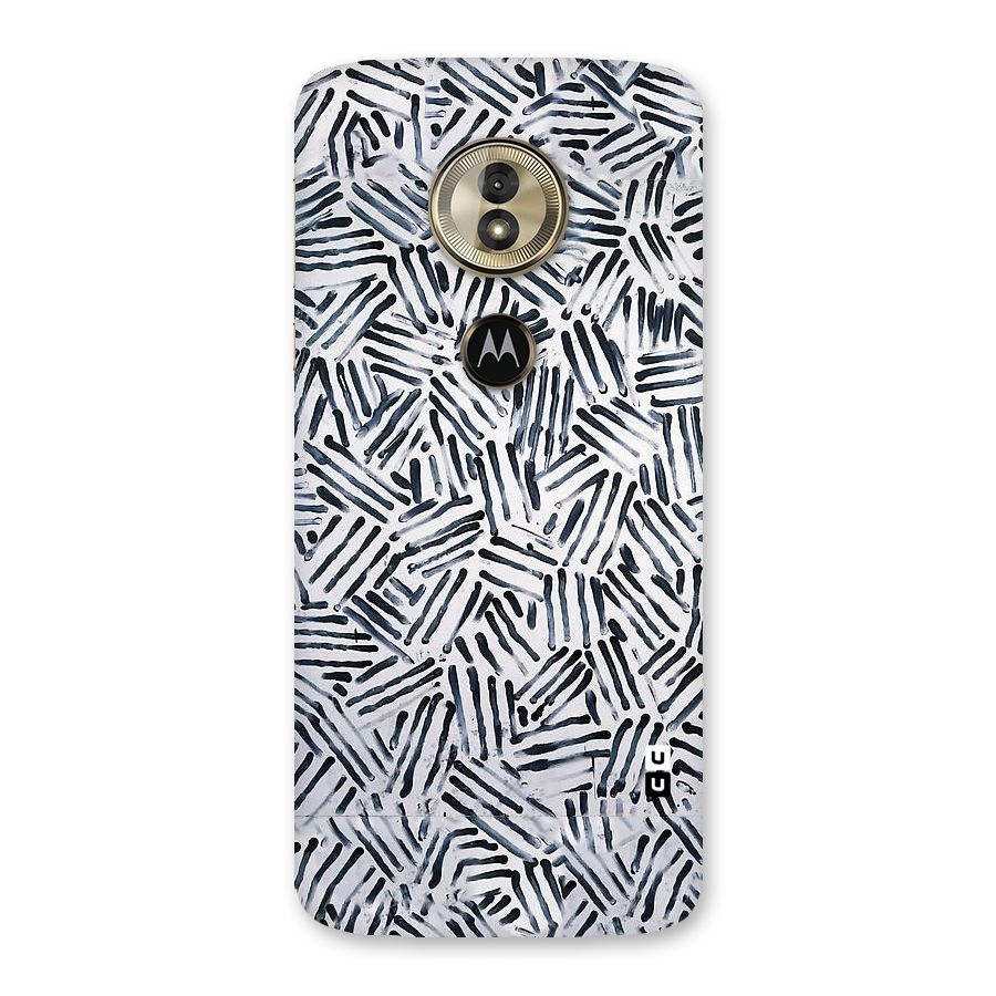 Black Tiny Uneven Back Case for Moto G6 Play