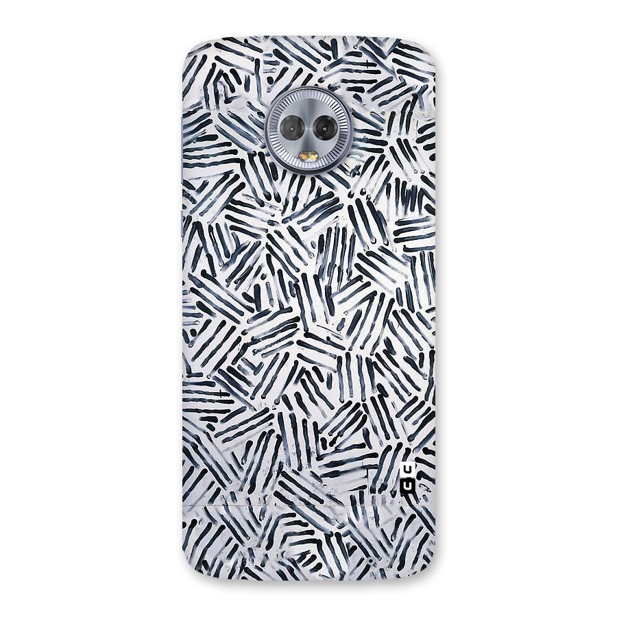 Black Tiny Uneven Back Case for Moto G6 Plus