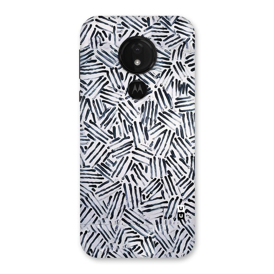 Black Tiny Uneven Back Case for Moto G7 Power