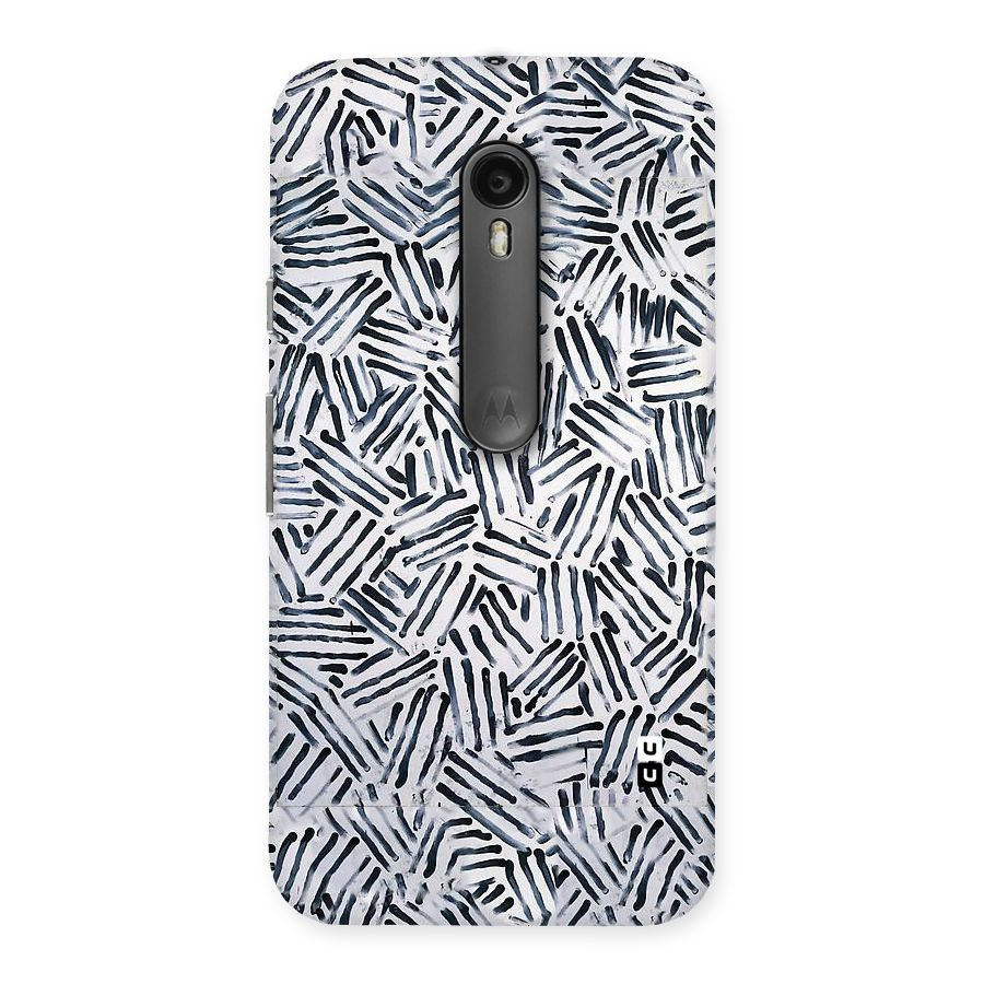Black Tiny Uneven Back Case for Moto G Turbo