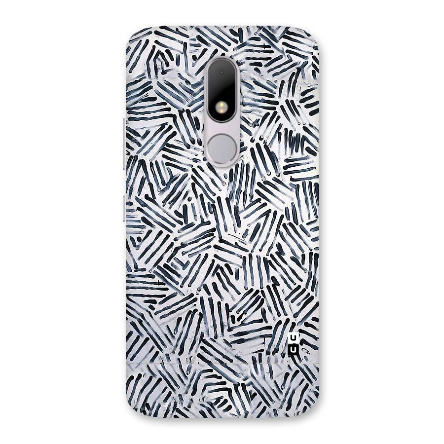 Black Tiny Uneven Back Case for Moto M