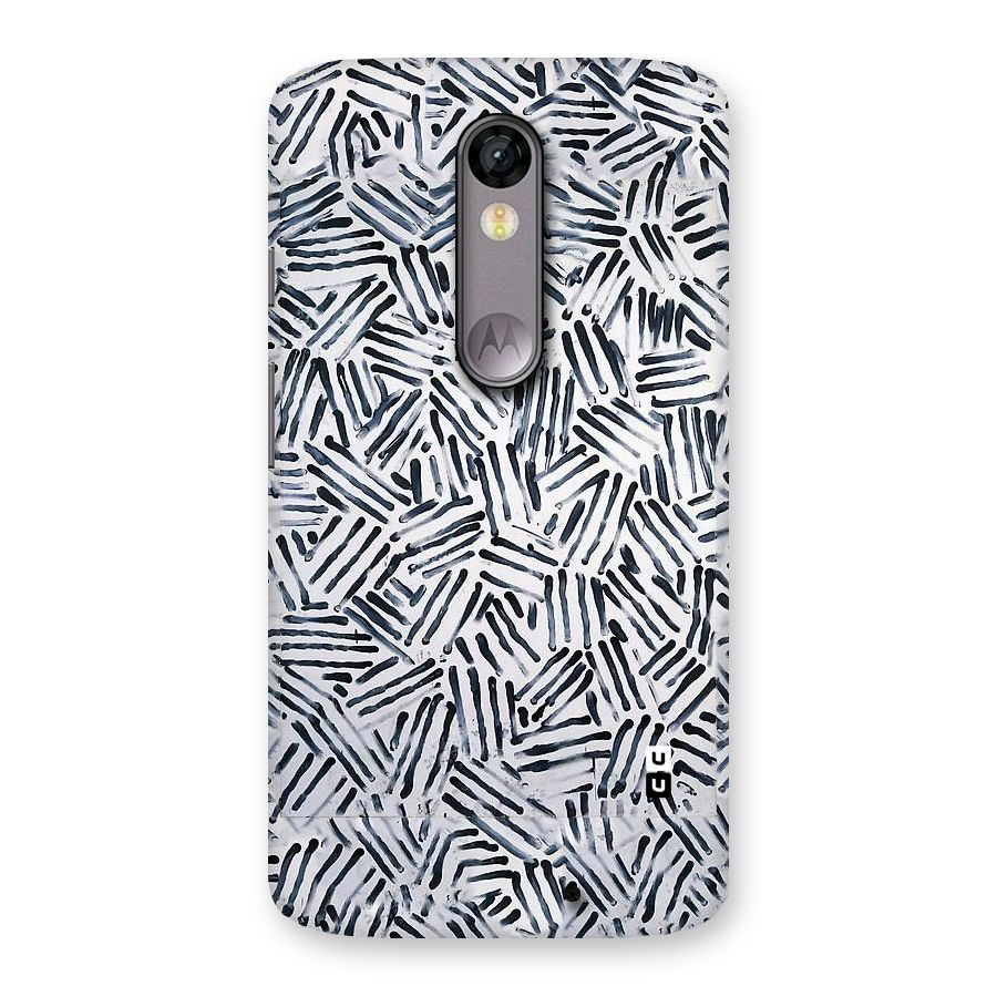 Black Tiny Uneven Back Case for Moto X Force