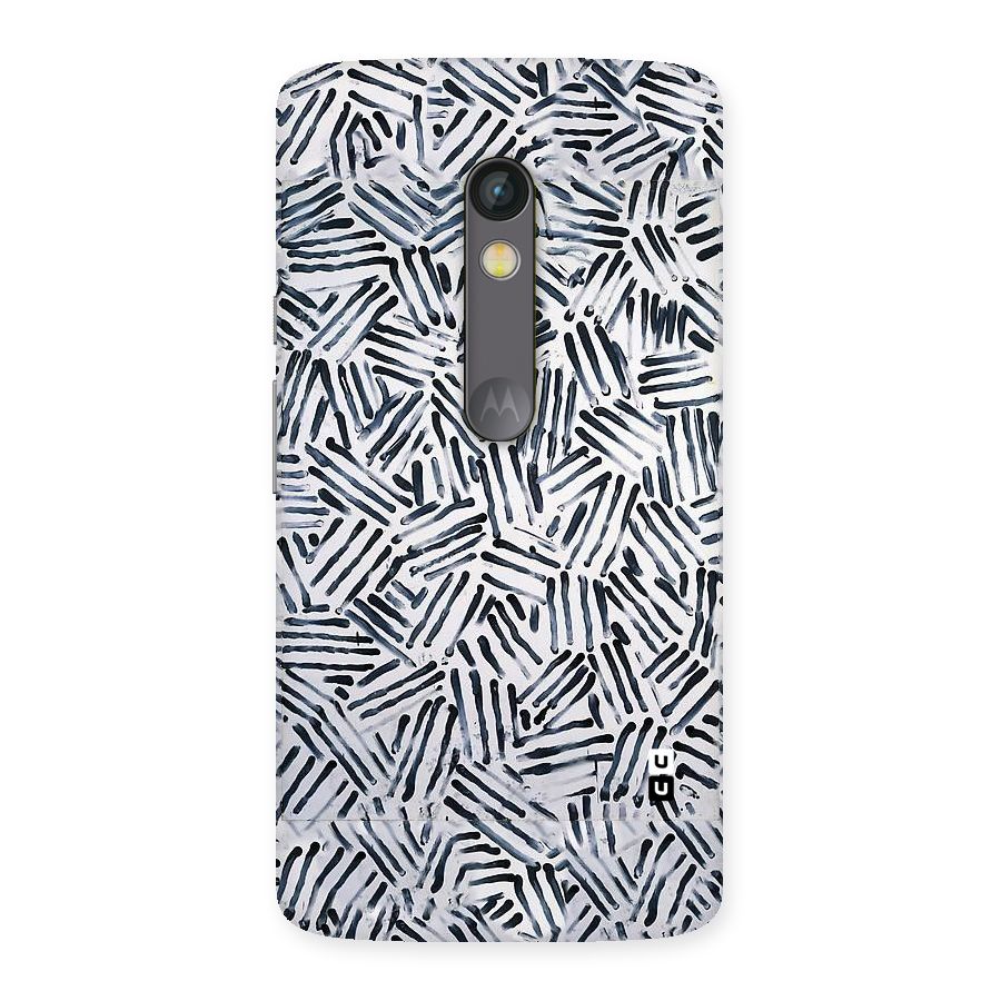 Black Tiny Uneven Back Case for Moto X Play