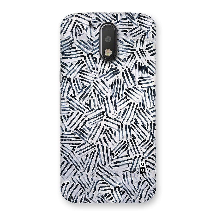Black Tiny Uneven Back Case for Motorola Moto G4 Plus