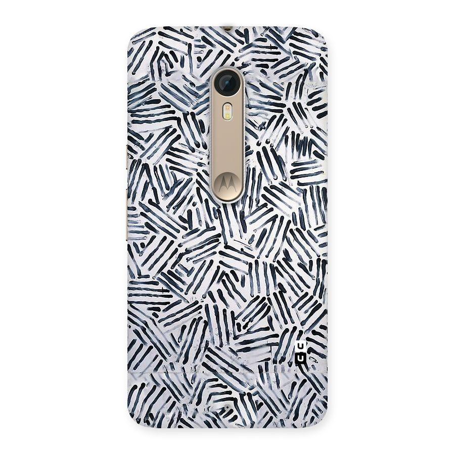Black Tiny Uneven Back Case for Motorola Moto X Style