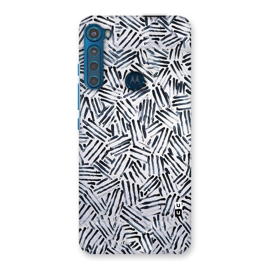 Black Tiny Uneven Back Case for Motorola One Fusion Plus