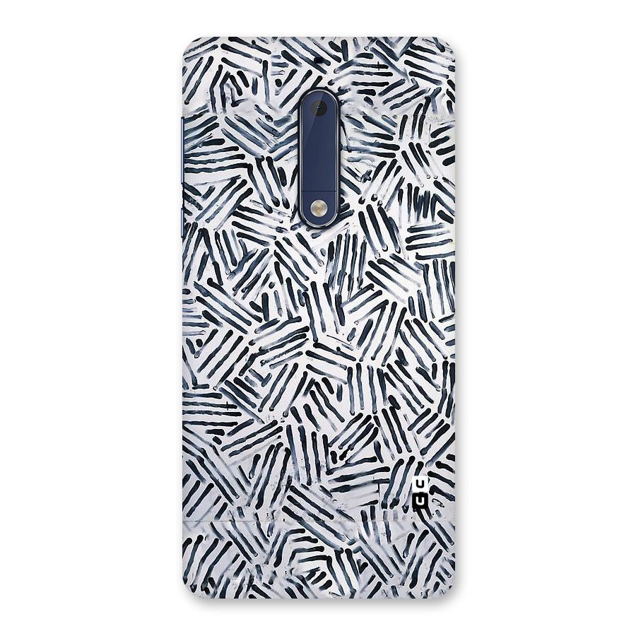 Black Tiny Uneven Back Case for Nokia 5