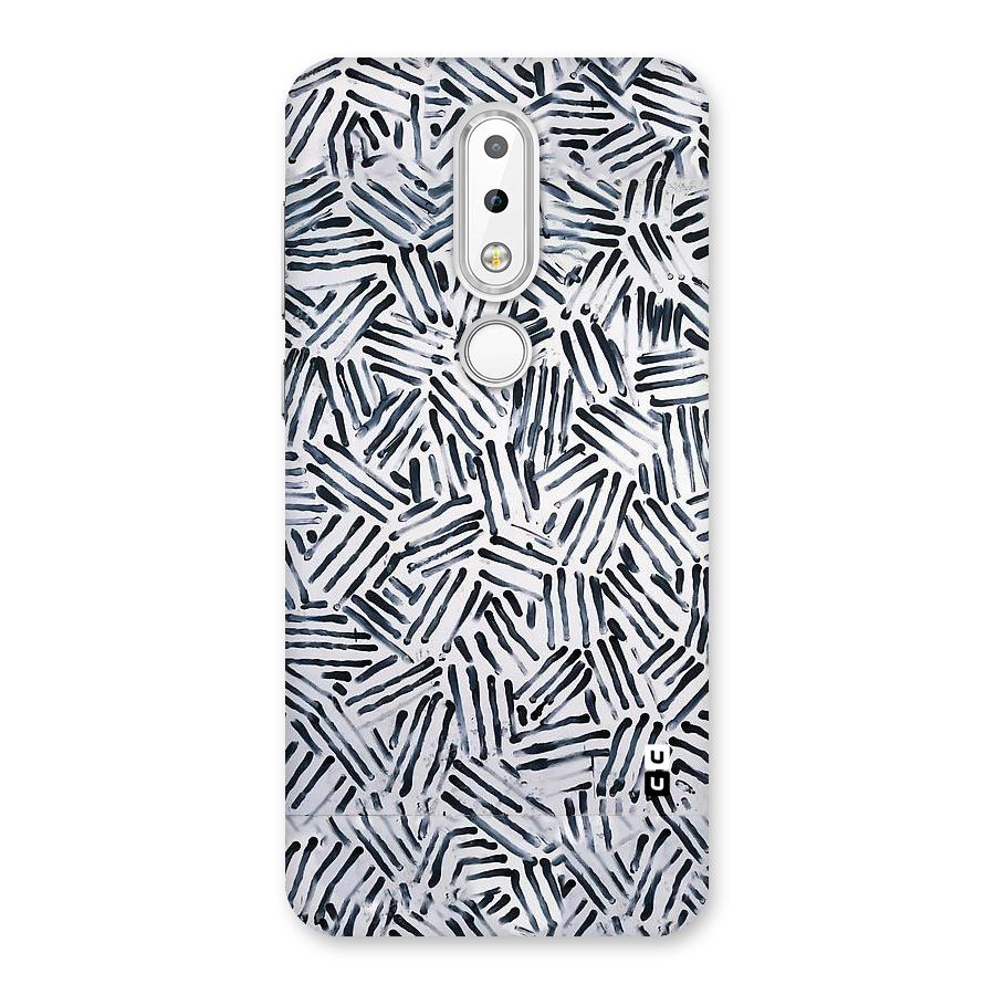 Black Tiny Uneven Back Case for Nokia 6.1 Plus