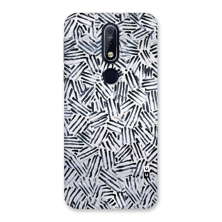 Black Tiny Uneven Back Case for Nokia 7.1