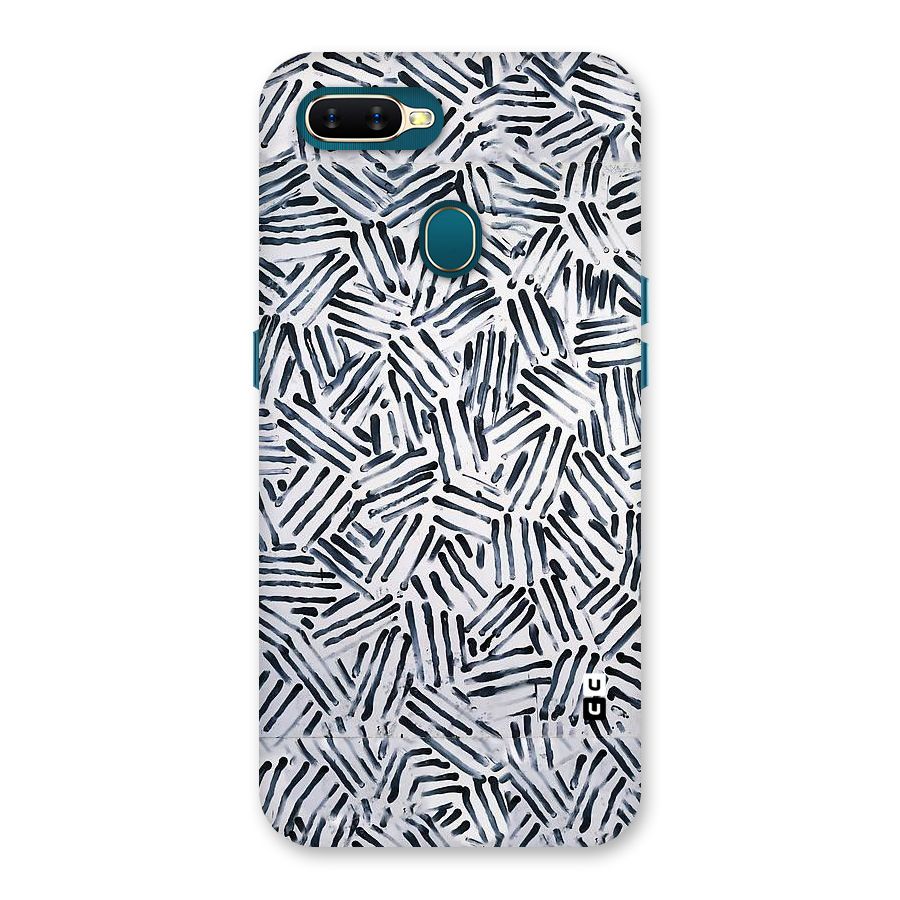 Black Tiny Uneven Back Case for Oppo A11k