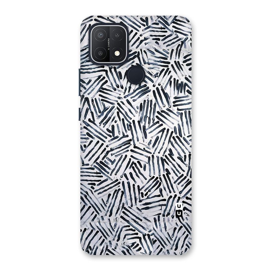 Black Tiny Uneven Back Case for Oppo A15s