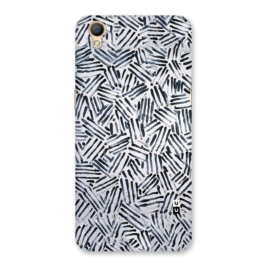 Black Tiny Uneven Back Case for Oppo A37