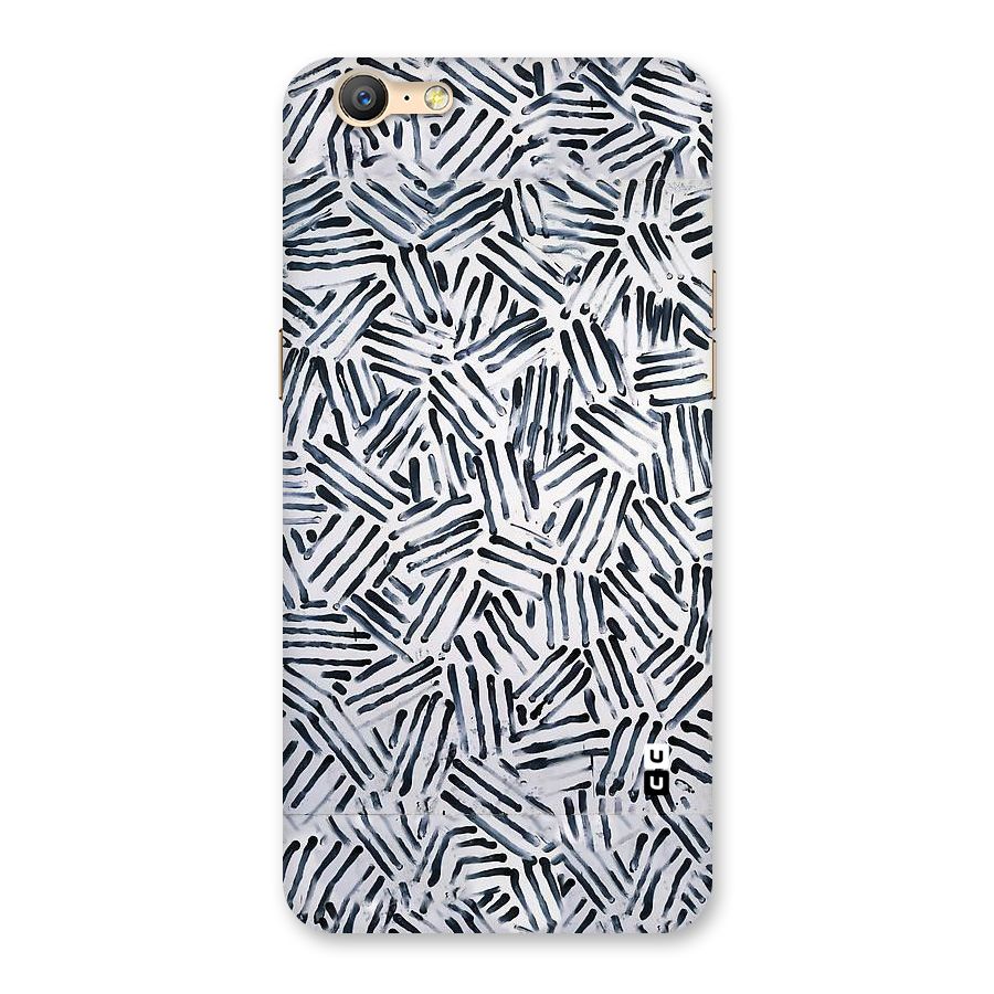 Black Tiny Uneven Back Case for Oppo A39