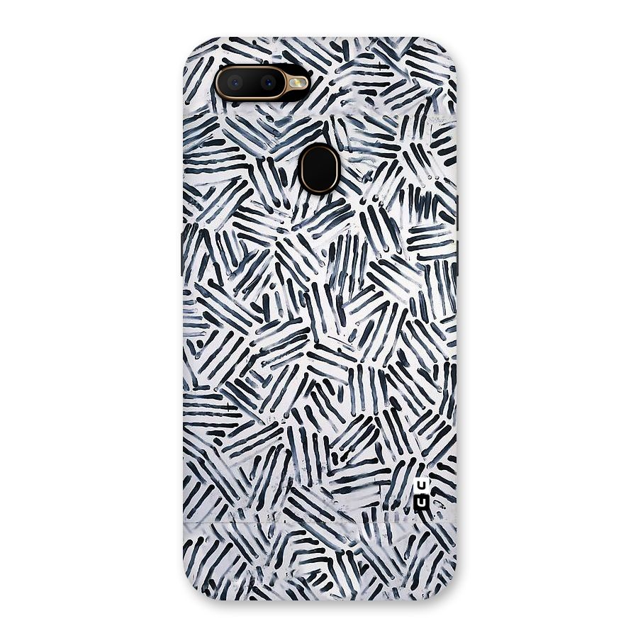 Black Tiny Uneven Back Case for Oppo A5s