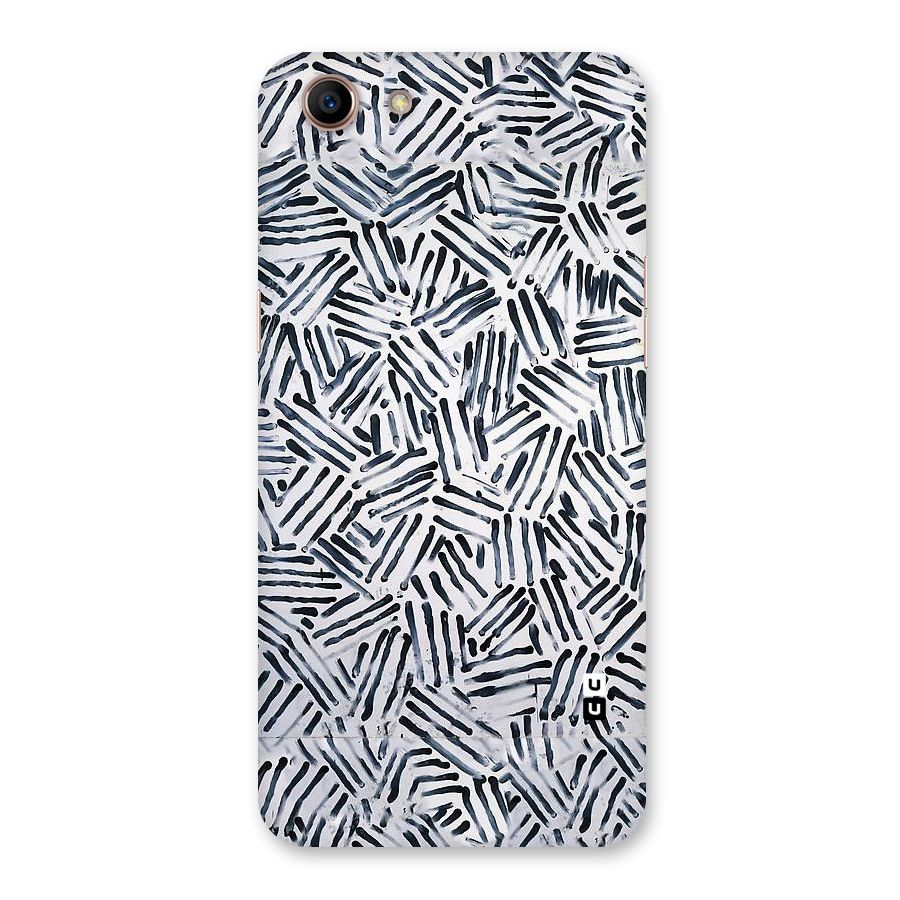 Black Tiny Uneven Back Case for Oppo A83 (2018)