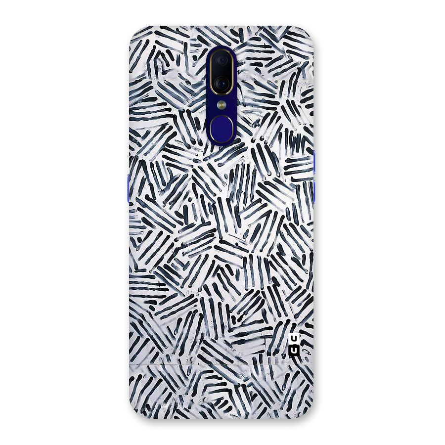 Black Tiny Uneven Back Case for Oppo A9
